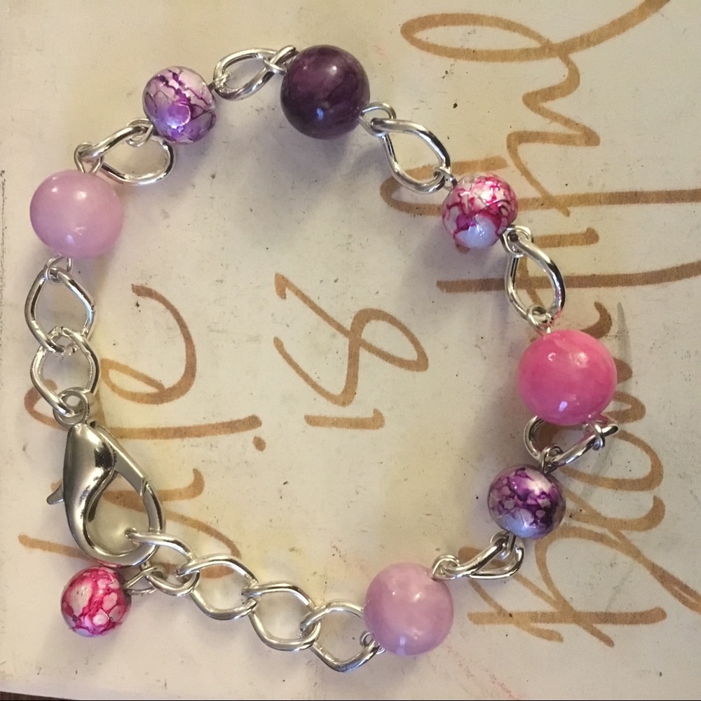 Purple Beaded Bracelet